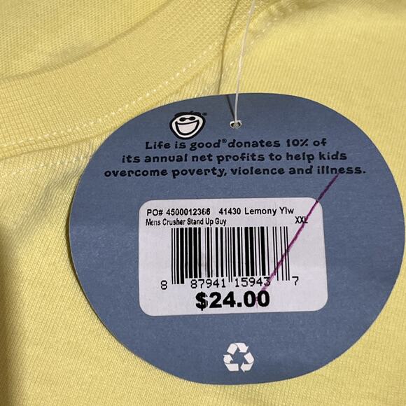 Life is Good Stand Up Guy Paddleboard T Shirt Mens XXL Crewneck Cotton Tee - Picture 5 of 7